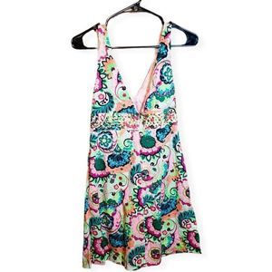 Marciano Bright Gold Studded Dress sz L fits like medium